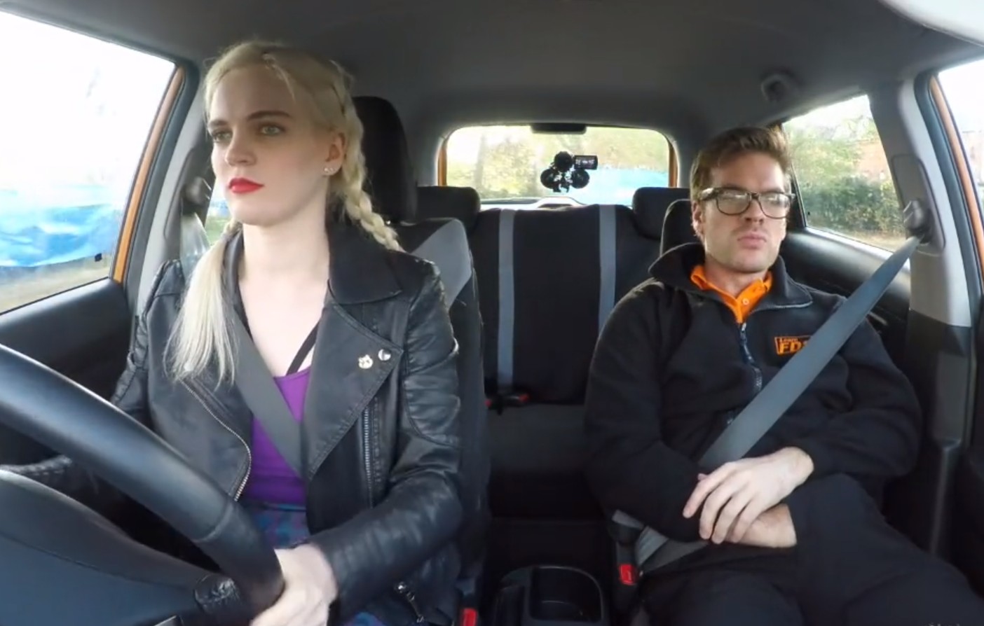 Fake Driving School – Blonde bitch really wants her driving license